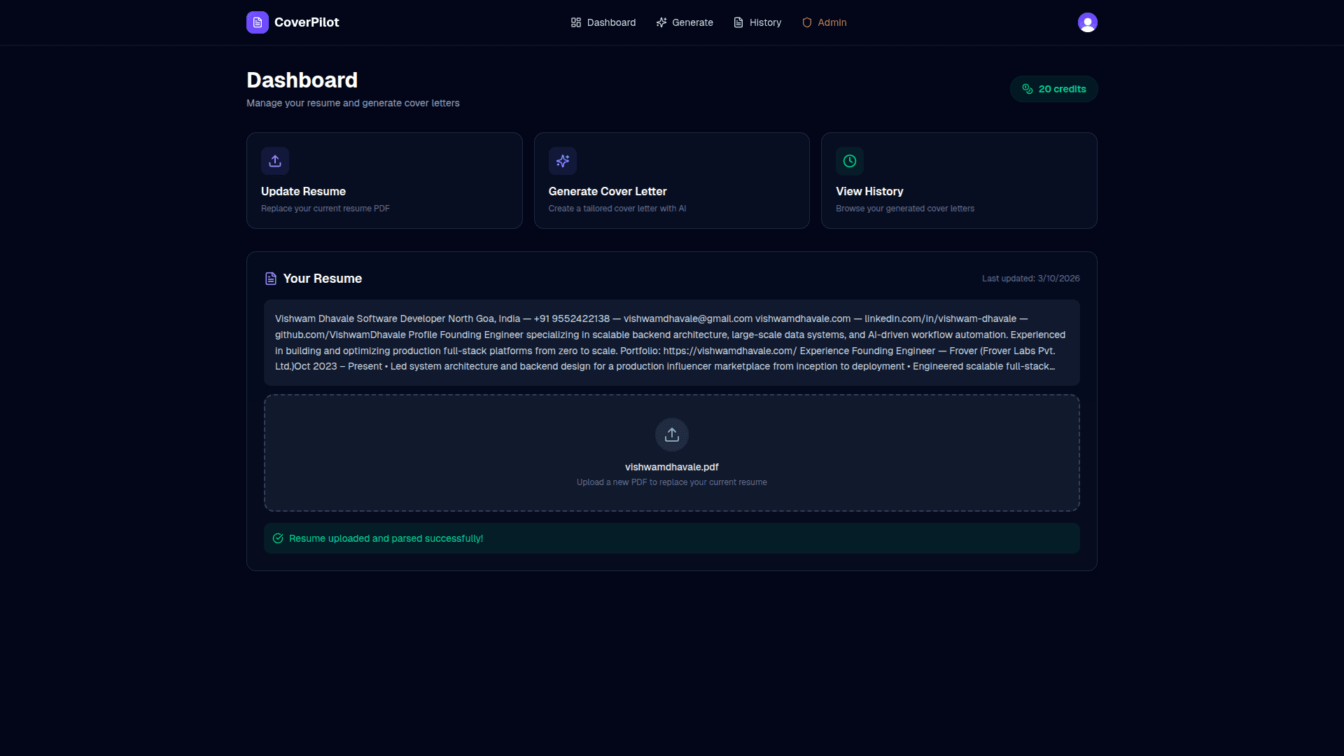 CoverPilot screenshot 2