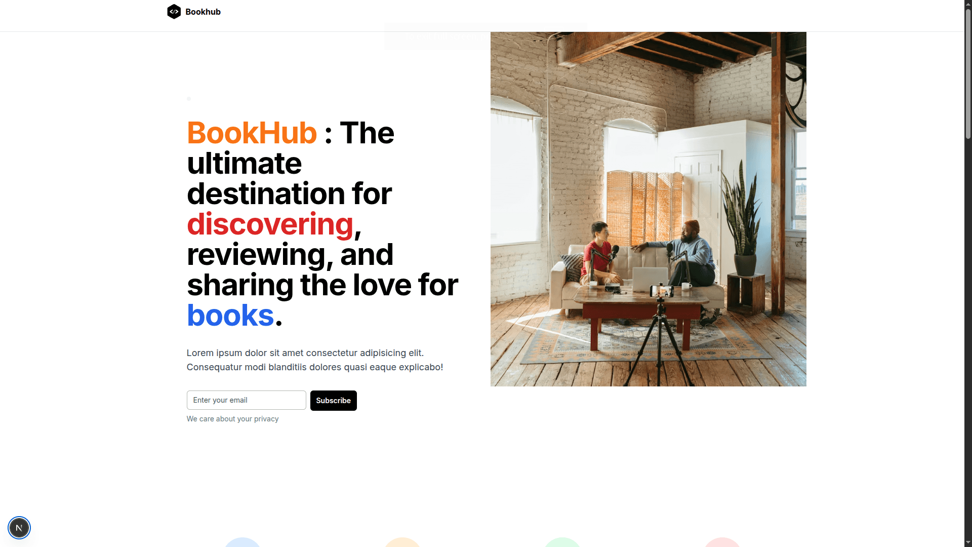 BookHub screenshot 1